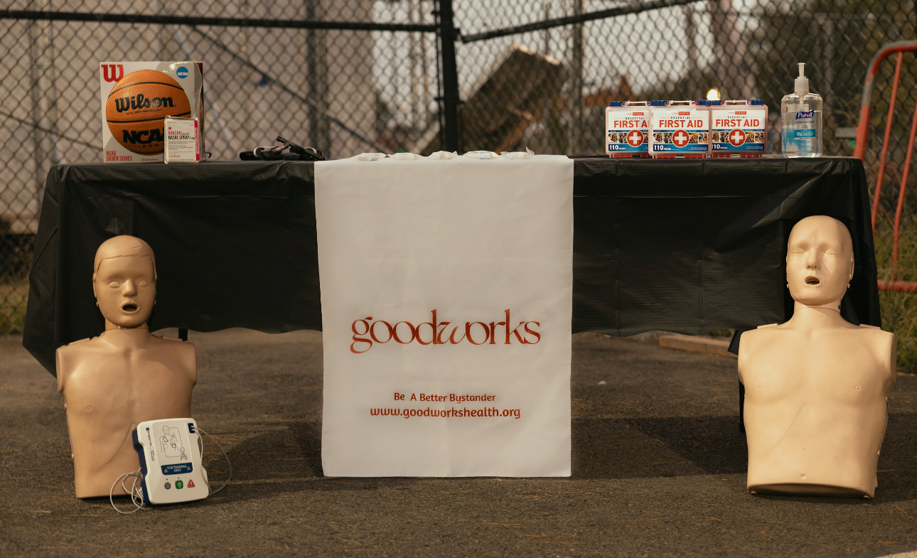 GoodWorks participants practice lifesaving skills together